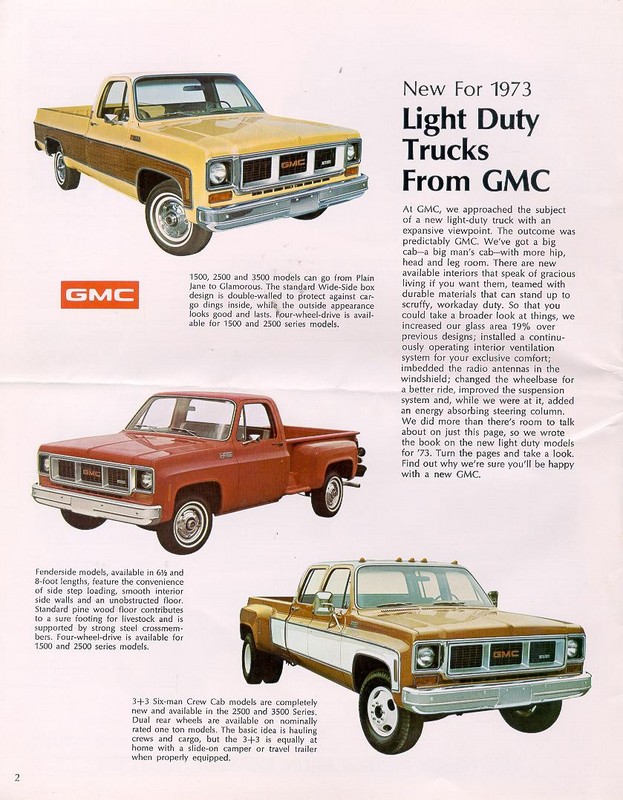 1973 GMC Pickups And Suburbans Brochure Page 13
